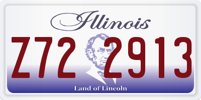 IL license plate Z722913