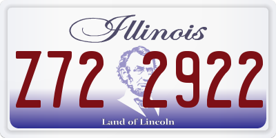 IL license plate Z722922