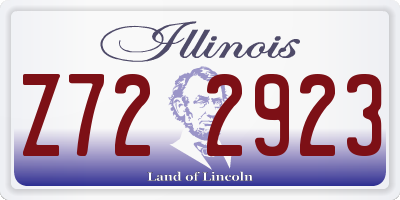 IL license plate Z722923
