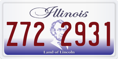 IL license plate Z722931