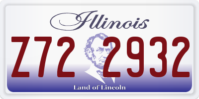 IL license plate Z722932