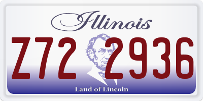 IL license plate Z722936