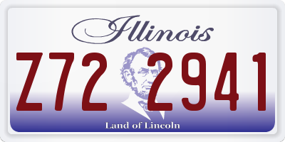 IL license plate Z722941