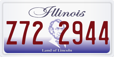 IL license plate Z722944