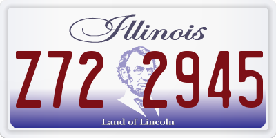 IL license plate Z722945