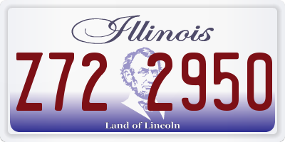 IL license plate Z722950