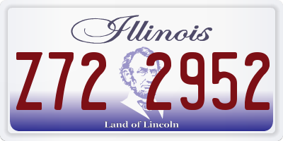 IL license plate Z722952