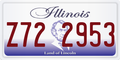 IL license plate Z722953