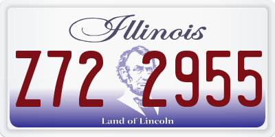 IL license plate Z722955