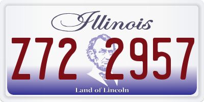 IL license plate Z722957