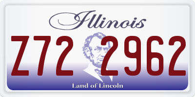 IL license plate Z722962