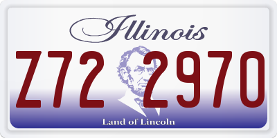 IL license plate Z722970