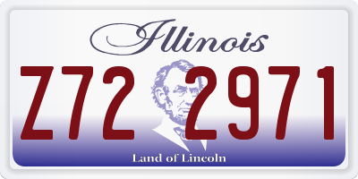 IL license plate Z722971