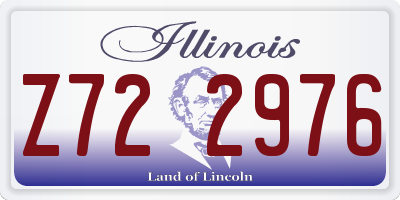 IL license plate Z722976