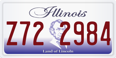 IL license plate Z722984