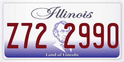 IL license plate Z722990