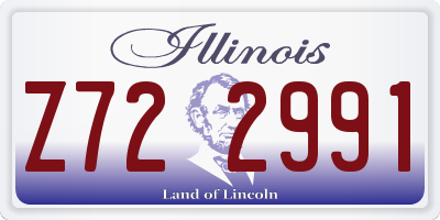 IL license plate Z722991