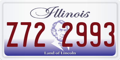 IL license plate Z722993