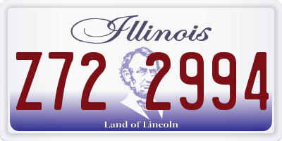 IL license plate Z722994