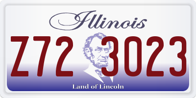 IL license plate Z723023