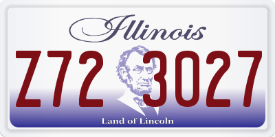 IL license plate Z723027