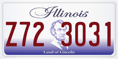 IL license plate Z723031