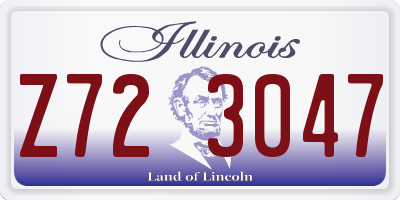 IL license plate Z723047
