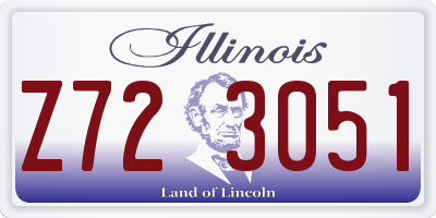 IL license plate Z723051