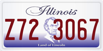 IL license plate Z723067