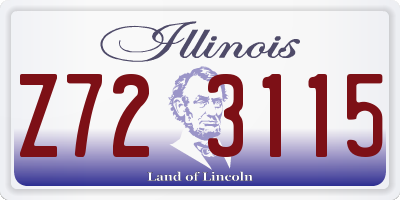 IL license plate Z723115