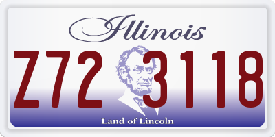 IL license plate Z723118