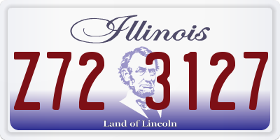 IL license plate Z723127