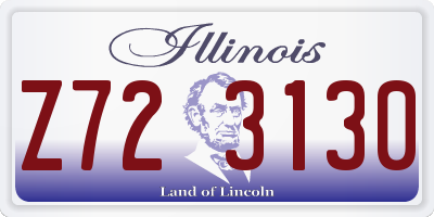 IL license plate Z723130