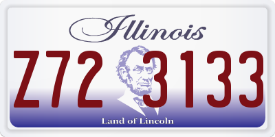 IL license plate Z723133