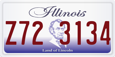IL license plate Z723134