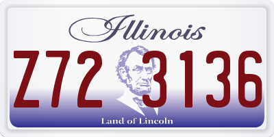 IL license plate Z723136