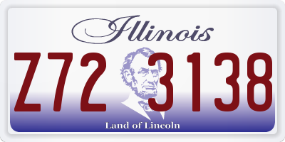 IL license plate Z723138
