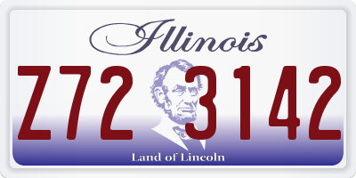 IL license plate Z723142