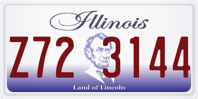 IL license plate Z723144