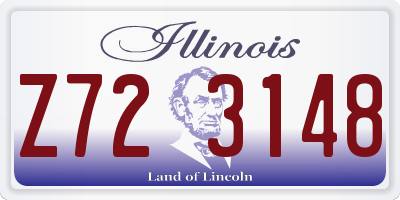 IL license plate Z723148