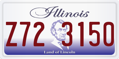 IL license plate Z723150