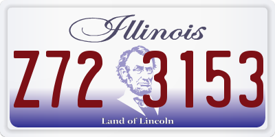IL license plate Z723153