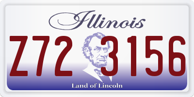 IL license plate Z723156