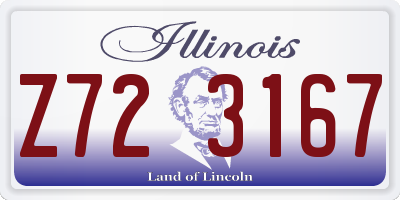 IL license plate Z723167