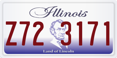 IL license plate Z723171