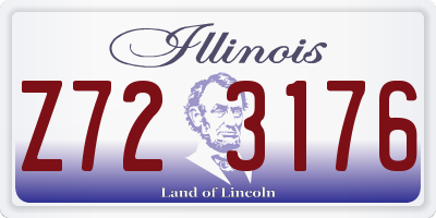 IL license plate Z723176