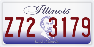 IL license plate Z723179