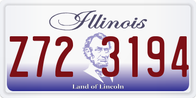 IL license plate Z723194