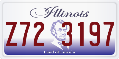IL license plate Z723197