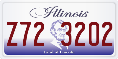 IL license plate Z723202